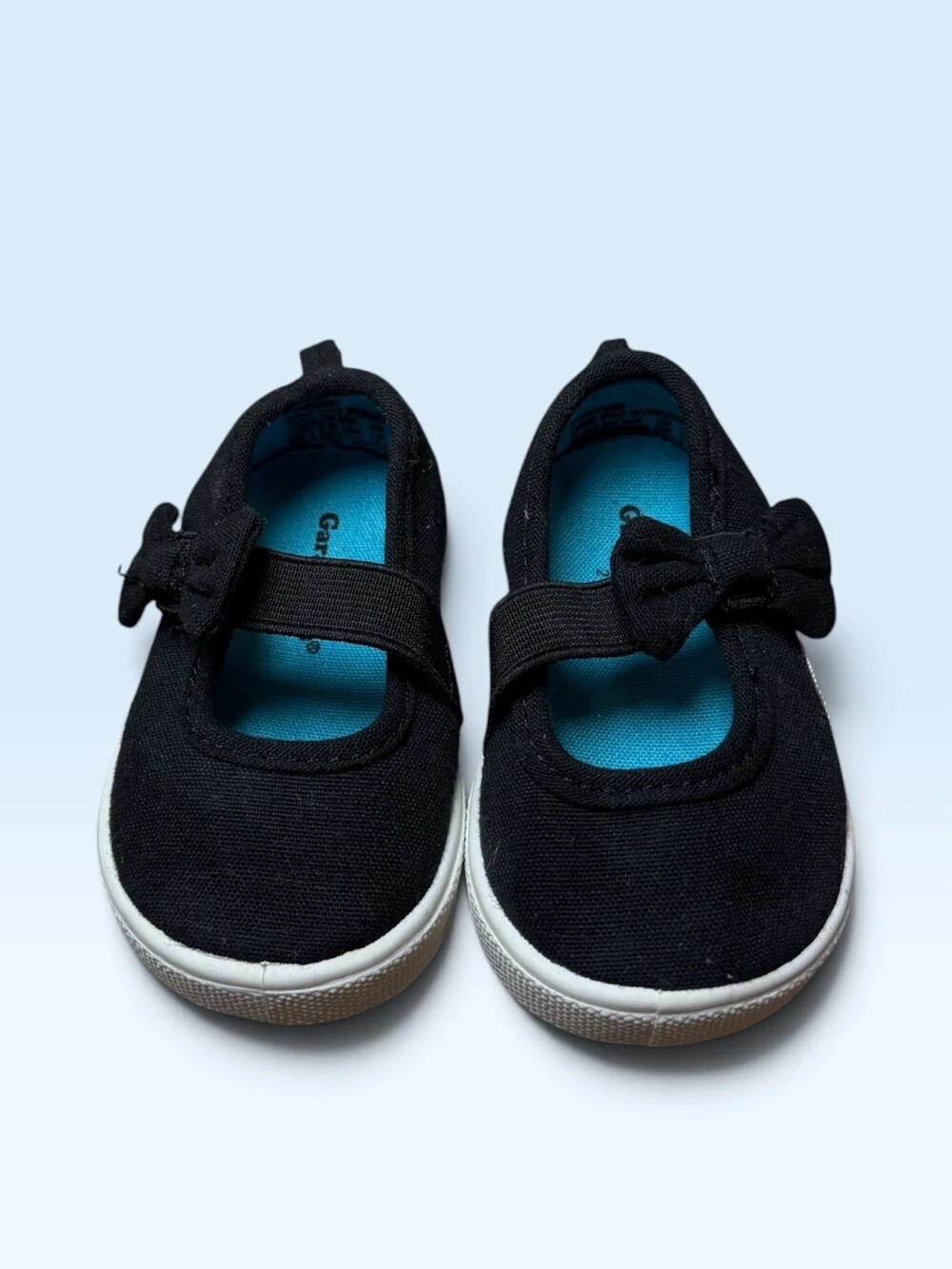 Garanimals Black Canvas Mary Jane Baby Shoes Size 2